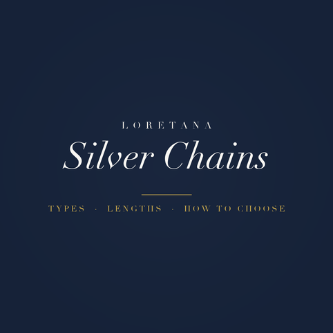 Loretana banner, silver chains guide in 925 sterling silver