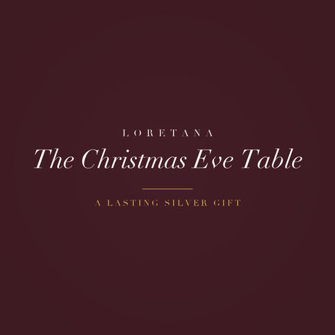 Loretana banner, a lasting silver gift for the Christmas Eve table