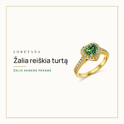 Žalia reiškia turtą: ką simbolizuoja žalias akmuo papuošaluose · Loretana