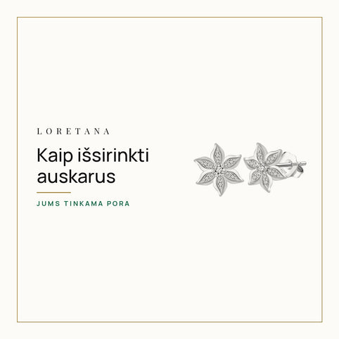 Kaip išsirinkti auskarus — Jums tinkama pora · Loretana