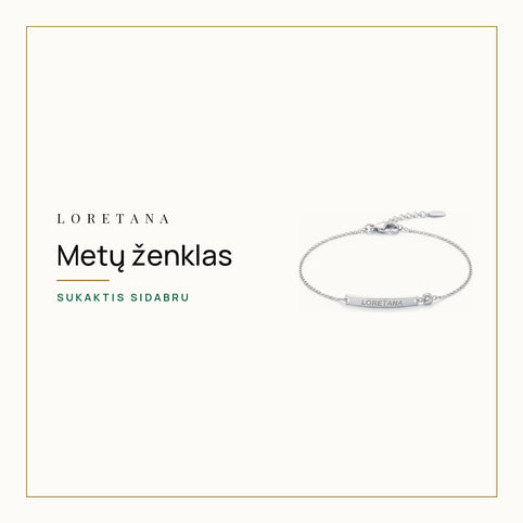 Metų ženklas — Sukaktis sidabru · Loretana