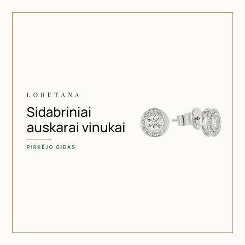 Sidabriniai auskarai vinukai — Pirkėjo gidas · Loretana